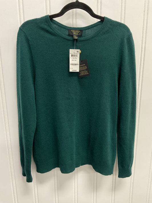 Sweater Cashmere By Charter Club In Green, Size:Xlp