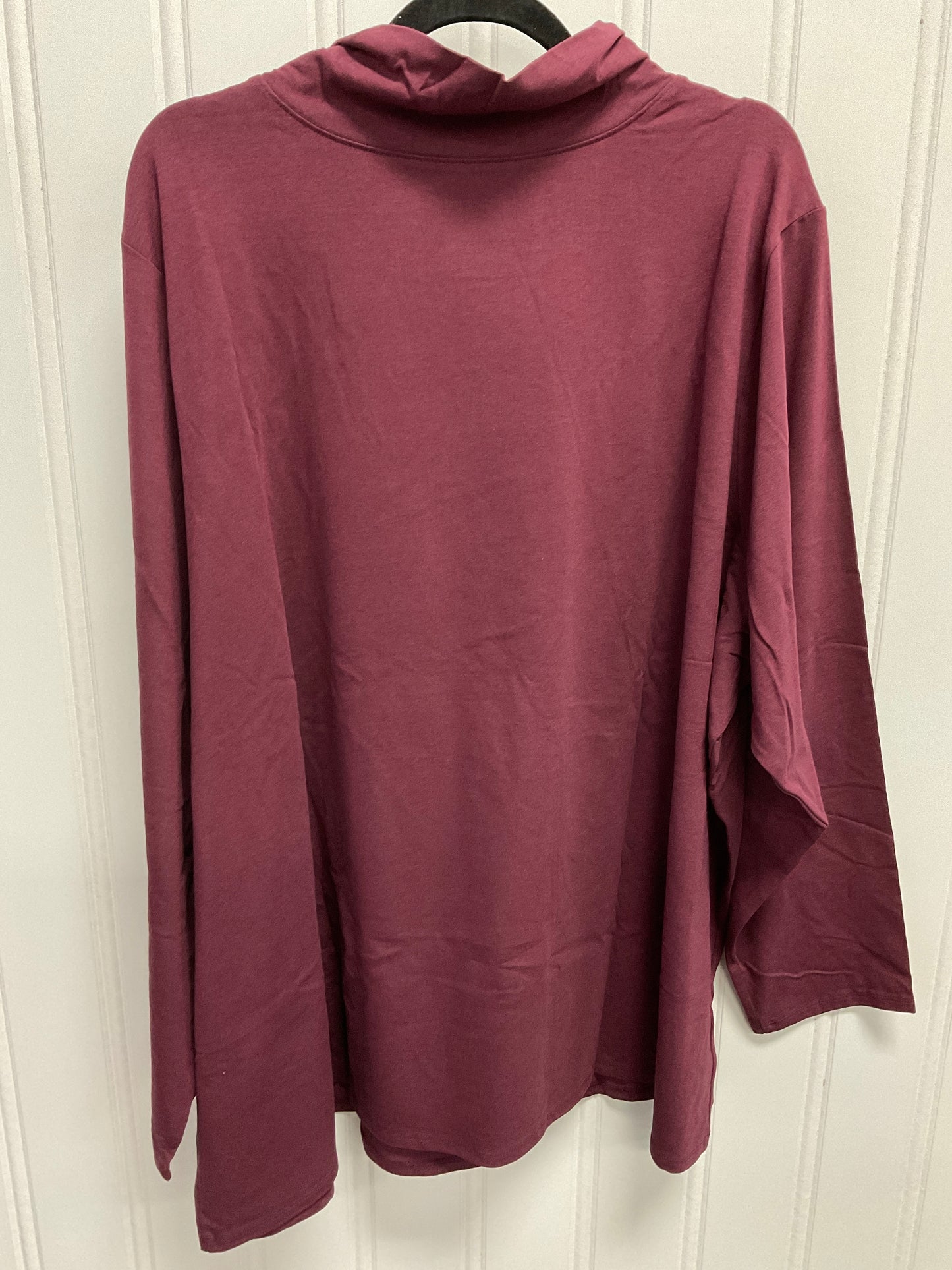Top Ls Basic By Clothes Mentor In Maroon, Size:5