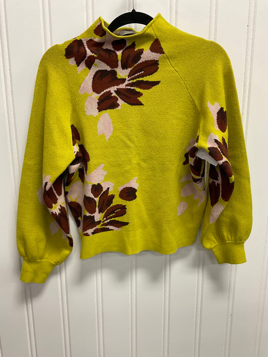 Sweater By Anthropologie In Brown & Yellow, Size:S