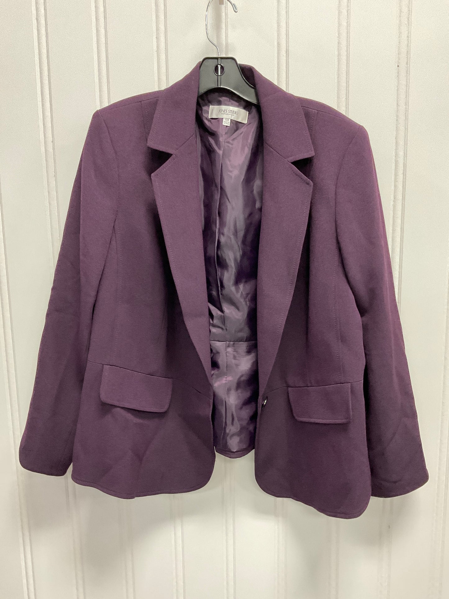 Blazer By Jones Studio In Purple, Size:L