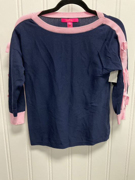 Sweater Designer By Lilly Pulitzer In Blue & Pink, Size:Xxs