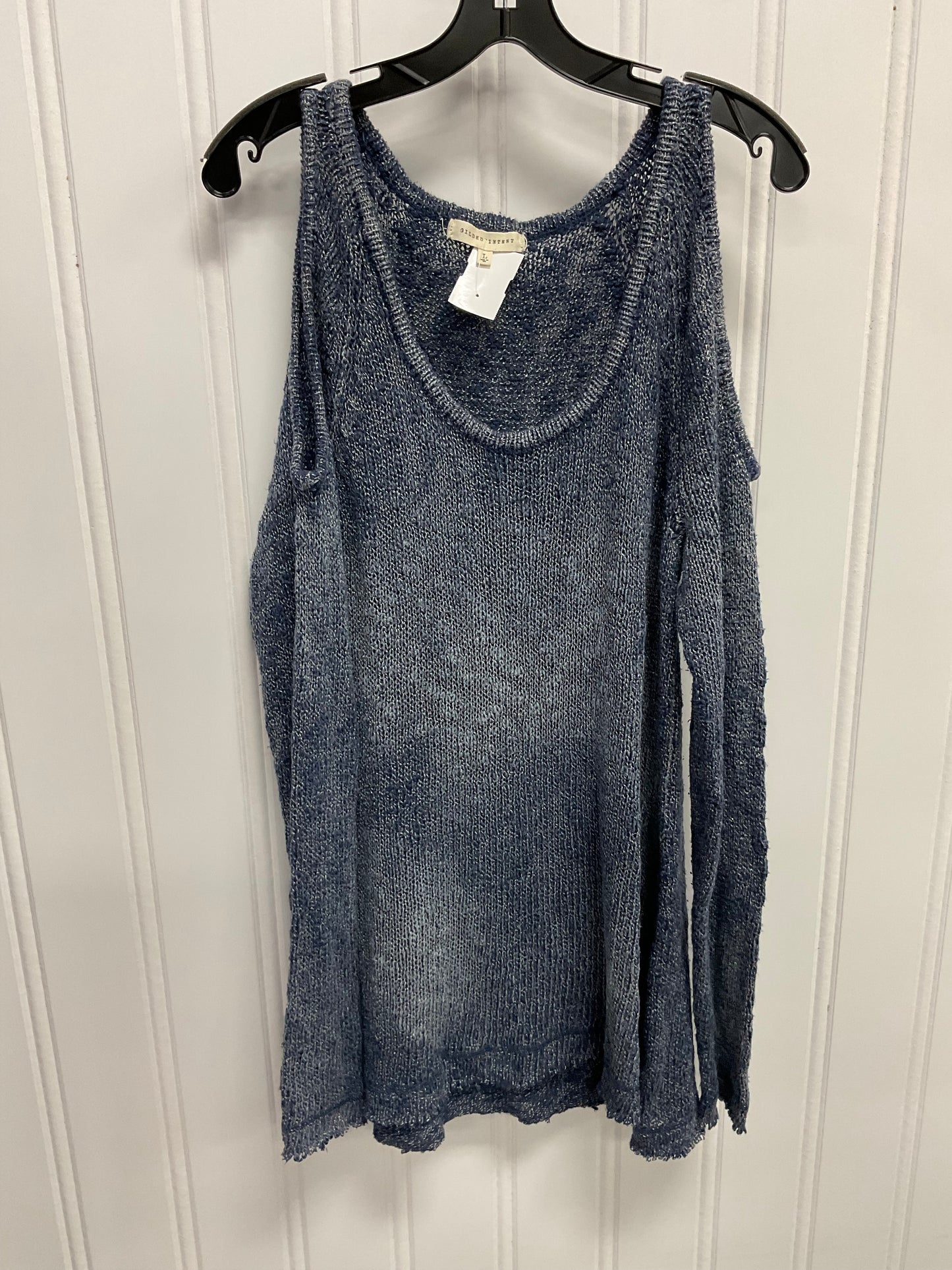 Sweater By Clothes Mentor In Blue, Size:L