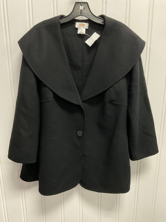 Coat Wool By Talbots In Black, Size:2X