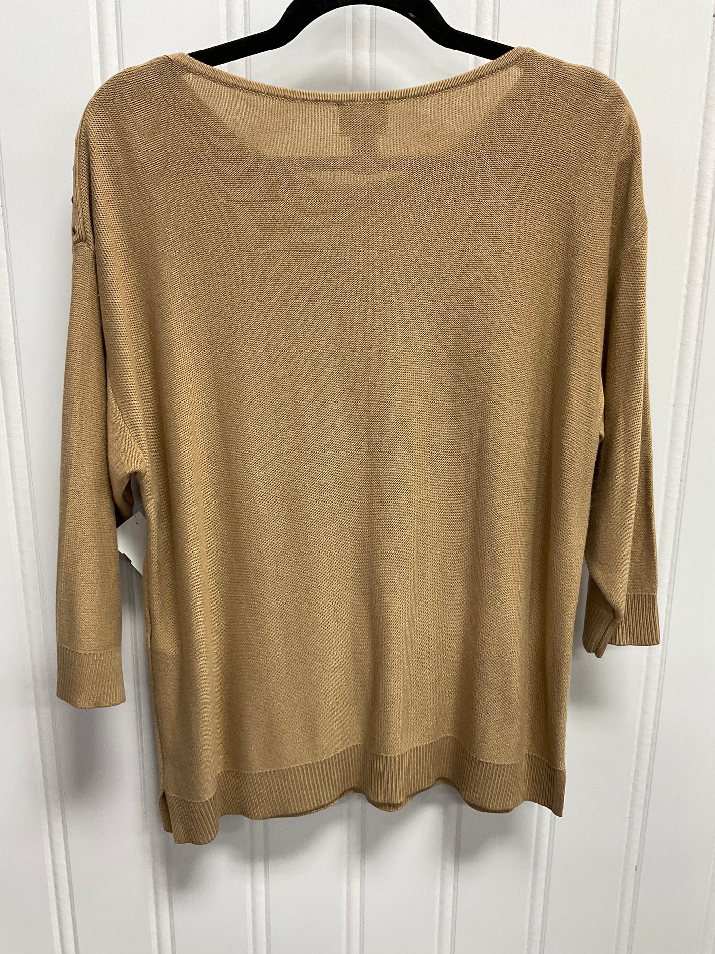 Sweater By Chicos In Tan, Size:L