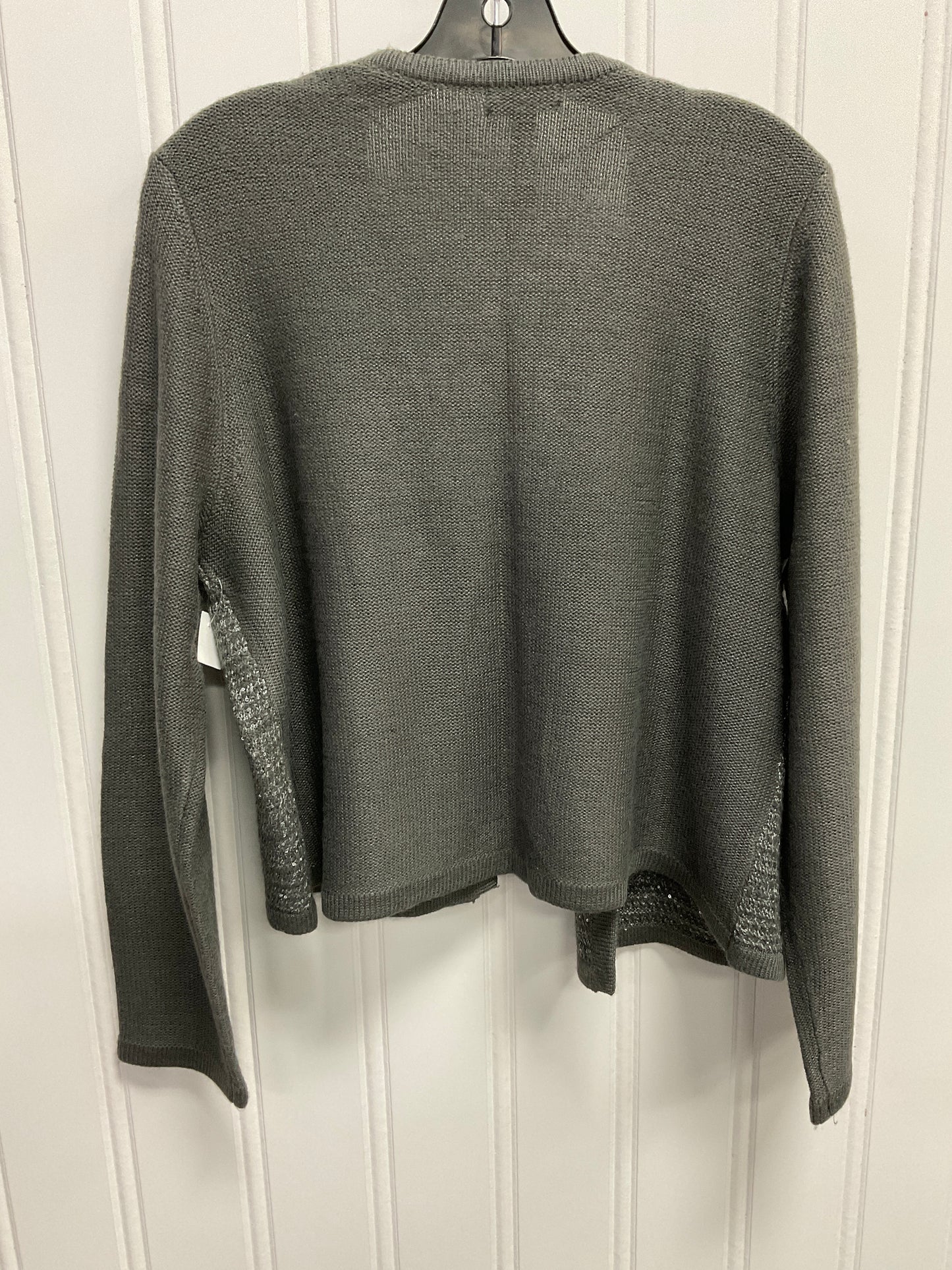 Sweater Cardigan By Charter Club In Grey, Size:Xl