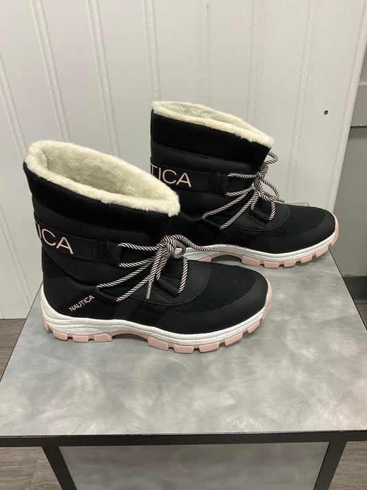 Boots Snow By Nautica In Black, Size:7.5