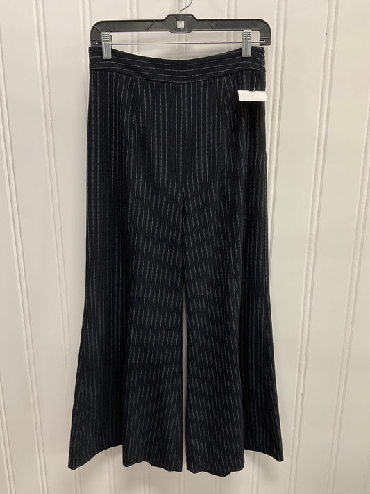 Pants Wide Leg By Anthropologie In Navy, Size:6