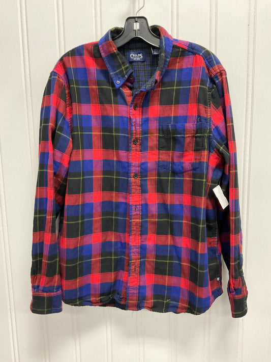 Top Ls By Chaps In Plaid Pattern, Size:Xl