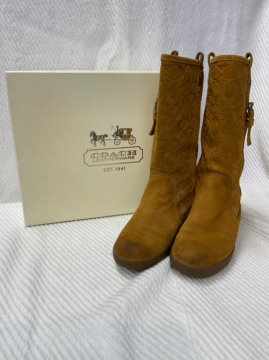 Boots Designer By Coach  Size: 8.5